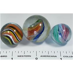 Divided core marbles (3)  (125055)