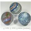 Image 1 : Large Swirl Marbles - 3  (125390)