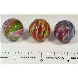 Onionskin marbles (3)  (125374)