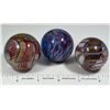 Image 1 : Ribbon Core, Solid Core, Onionskin Marbles  (125400)