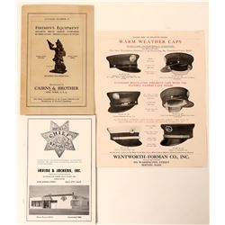 Fire Badge & Equipment Catalogs (2)  (125553)