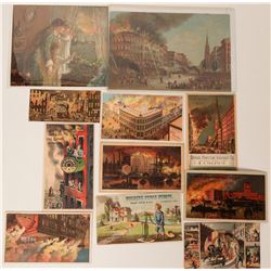 Fire Related Trade Cards (12)  (125552)