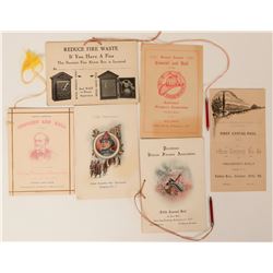 Invitations to Firemen's Ball (6)  (125551)