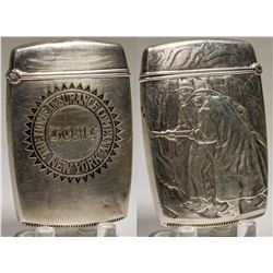 Pewter Match Safe (Embossed)  (125312)