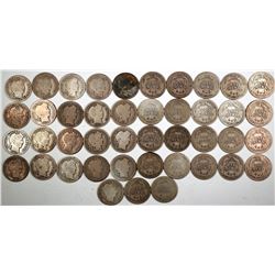 Barber Dime Collection  (122588)