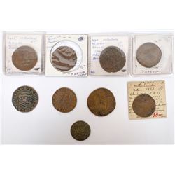 Foreign Token Group, Lot of 8  (121831)