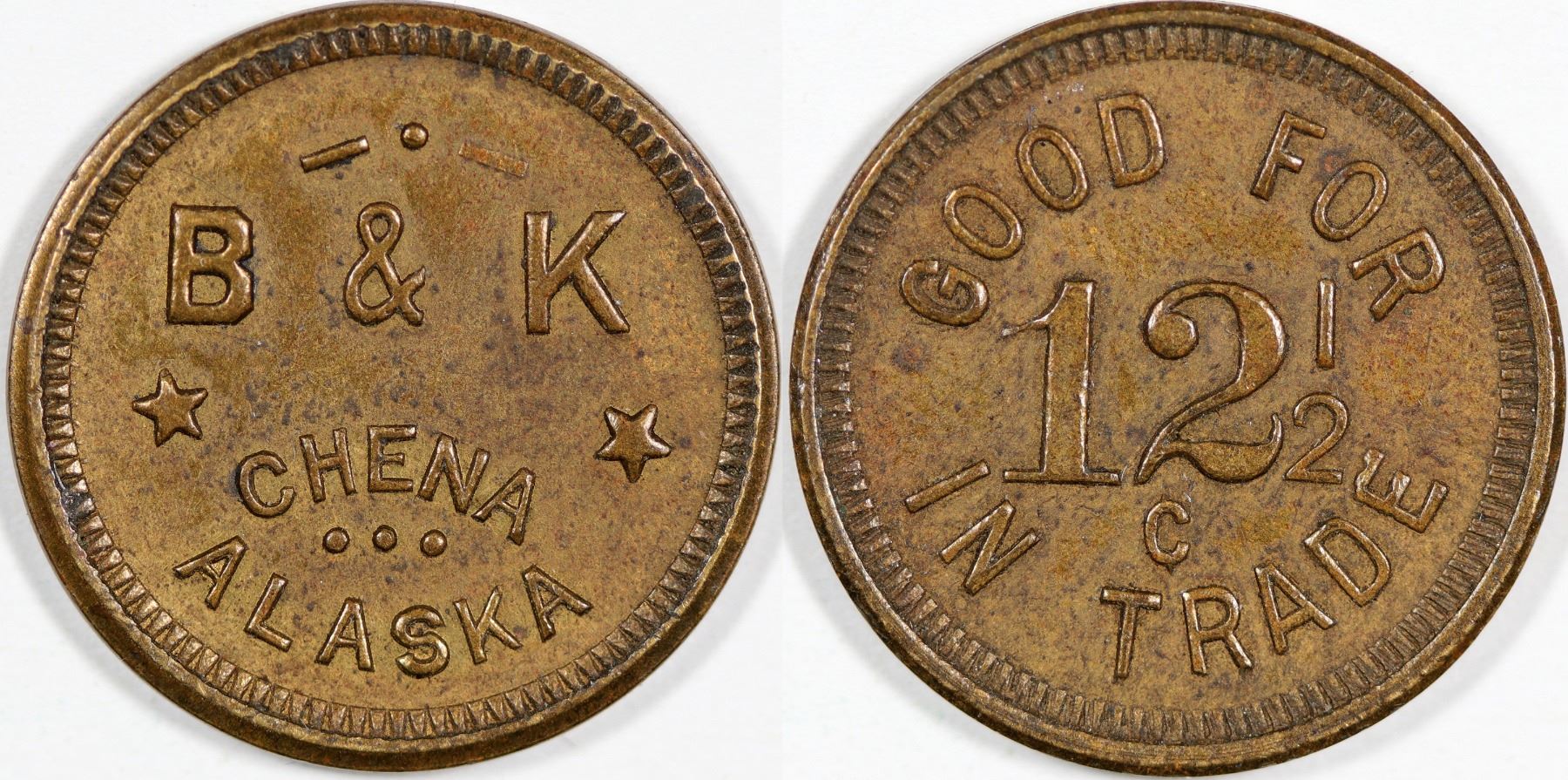 Chena Alaska B K Token Chena Alaska B K Token