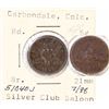 Image 1 : Carbondale Colorado Silver Club Saloon Token  (124211)