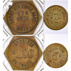 Colorado Military Tokens (2)  (124366)
