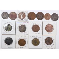 Foreign Token Group #13, Lot of 15  (121870)