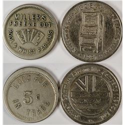 Rare Pictorial Gaming Counters  (122990)