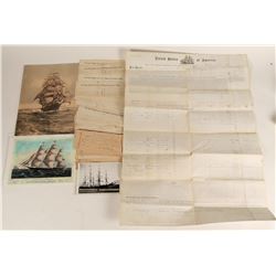 Young America Clipper Ship Ephemera  (124616)