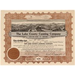 Lake County Canning Company Stock  (123438)