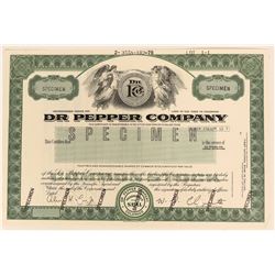 Dr. Pepper Company Specimen Stock  (123421)