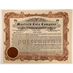 Mayfield Cola Company Stock  (123443)