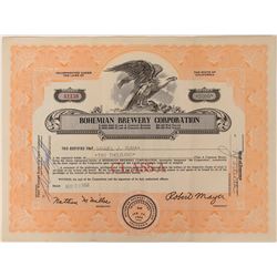 Bohemian Brewery Corporation Stock  (123364)