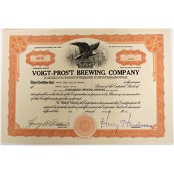 Voigt-Pros't Brewing Company Stock  (123268)