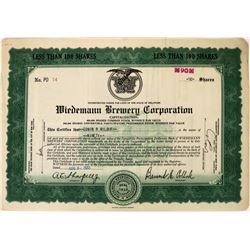 Wiedemann Brewery Corporation Stock   (123264)