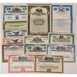 Brewery Stock Certificate Collection  (124589)
