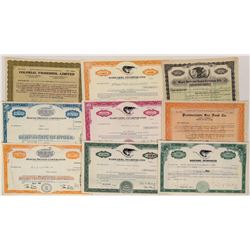 Fish Supplier Stock Certificates  (124554)