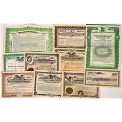 Canning Company Stock Certificates  (124565)