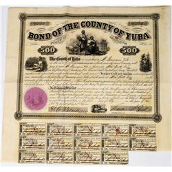 Gold Rush Era $500 Yuba County Bond  (113694)