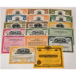 Drug Company Stock Certificates  (124579)