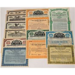 Tobacco Company Stock Certificates  (124574)