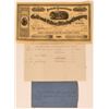 Image 1 : Rare Isabella Consolidated Gold and Silver Mining Company Stock and Letter (Bodie, California)  (123