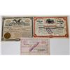 Image 1 : Three Different Black Hills Mining Stock Certificates  (113768)