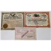 Image 1 : Three Different Black Hills Mining Stock Certificates  (113768)