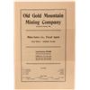 Image 1 : Old Gold Mountain Mining Company Prospectus  (123171)
