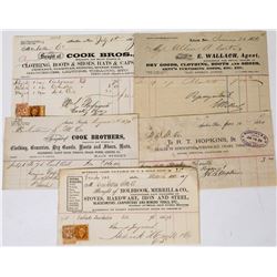 Five Different Austin Billheads  (113690)