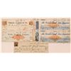 Image 1 : Comstock Checks, James Fair Autographs (Lot of 5)  (123129)