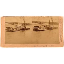 Paddlewheeler Stereoview  (124088)
