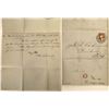 Image 1 : U. S. Express Cover, Folded Letter, 1854.   (125050)