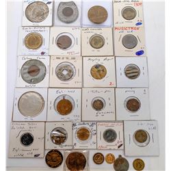 Unusual Group of Tokens (27 Pieces)  (122952)