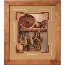 Framed Pottery Prints (4)  (110580)