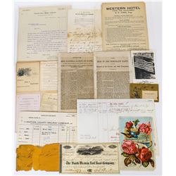 Miscellaneous U. S. Ephemera Lot  (125807)