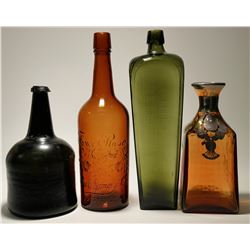 Rare 18th Century & Other Bottles (4)  (117945)