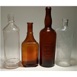 Saloon Bottles (4)  (117944)