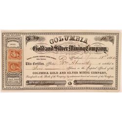 Columbia Gold and Silver MC Stock  (108204)