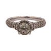 Image 2 : 1.24 ctw Diamond Ring - 14KT White Gold