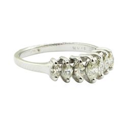 0.50 ctw Marquise Cut Diamond Ring - 14KT White Gold