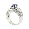 Image 4 : 2.49 ctw Round Brilliant Blue Sapphire And Diamond Ring - 14KT White Gold