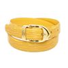 Image 1 : Louis Vuitton Yellow Epi Leather Skinny Classique Belt 85