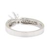 Image 3 : 0.25 ctw Diamond Semi-Mount Ring - 14KT White Gold