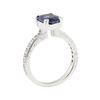 Image 4 : 2.77 ctw Sapphire and Diamond Ring - 14KT White Gold
