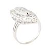 Image 4 : 0.50 ctw Diamond Ring - 14KT White Gold