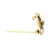 Image 2 : 0.20 ctw Diamond Hand Made Vintage Brooch - 14KT Yellow and White Gold